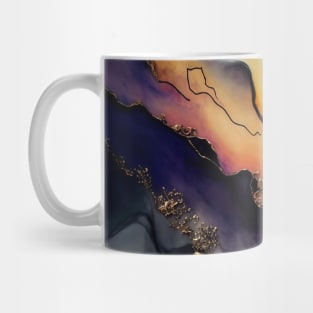 Sunset Shine - Abstract Alcohol Ink Resin Art Mug